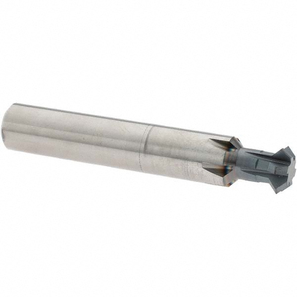 Accupro 31552805 Double Angle Milling Cutter: 90 °, 1/2" Cut Dia, 0.187" Cut Width, 1/2" Shank Dia, Solid Carbide 