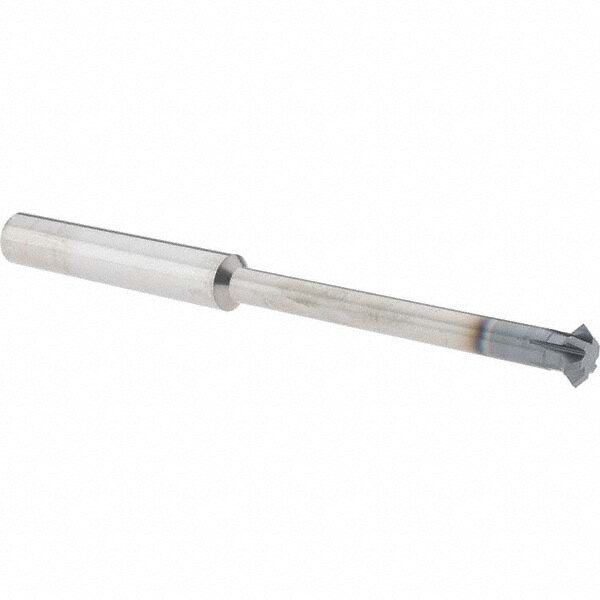Double Angle Milling Cutter: 90 °, 1/2" Cut Dia, 0.187" Cut Width, 1/2" Shank Dia, Solid Carbide
