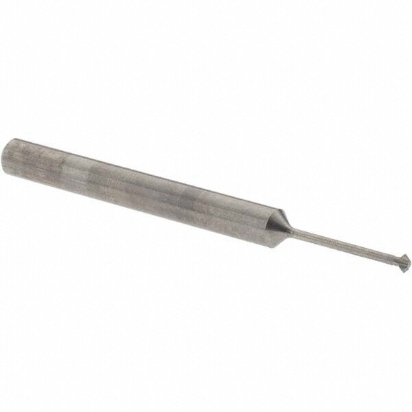 Double Angle Milling Cutter: 90 °, 1/16" Cut Dia, 1/32" Cut Width, 1/8" Shank Dia, Solid Carbide