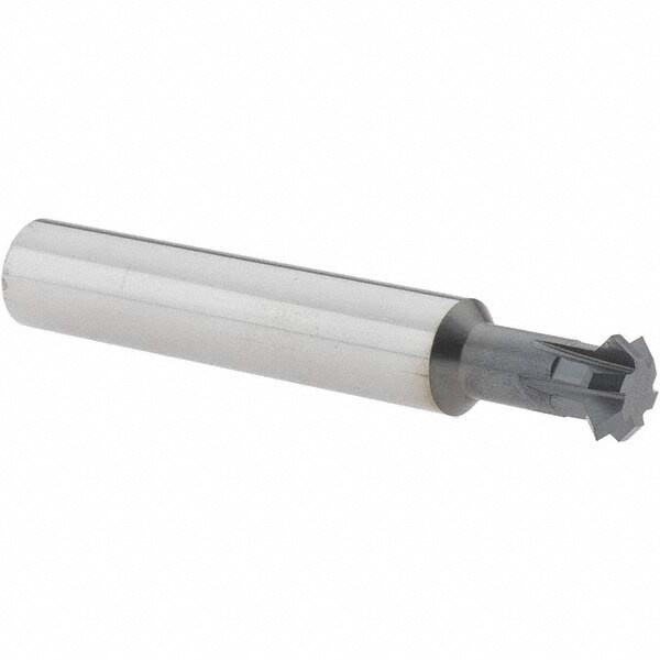 Double Angle Milling Cutter: 90 °, 7/16" Cut Dia, 0.157" Cut Width, 7/16" Shank Dia, Solid Carbide