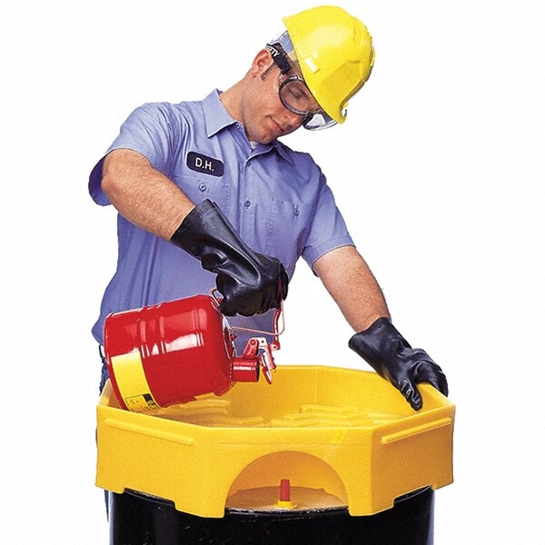 5-1/2" High x 24" Diam, Polyethylene, Bung Funnel