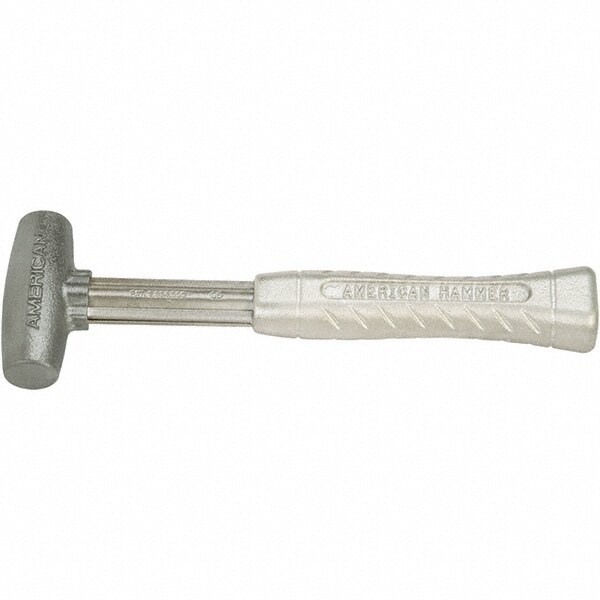 Non-Marring Hammer: 24 oz, 1-3/4" Face Dia, Aluminum Head