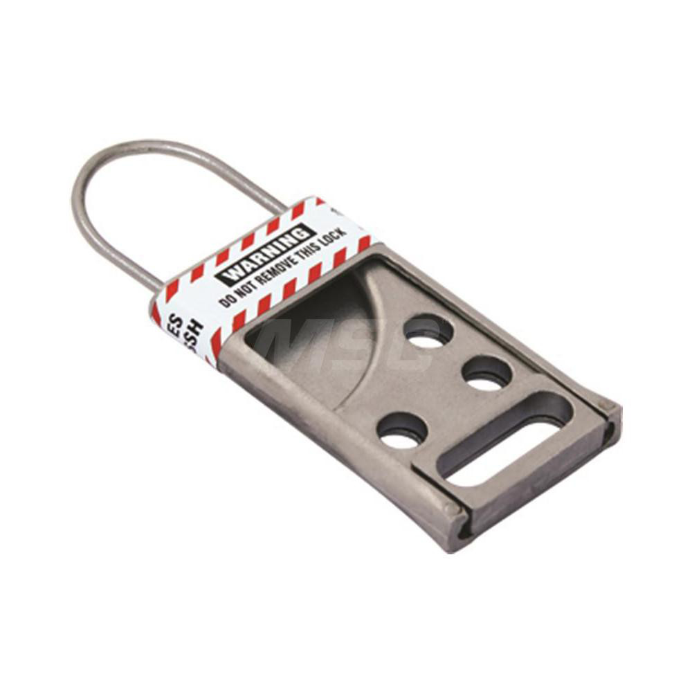 AccuformNMC Lockout Hasp Slide Hasp, Single Jaw, 6 Padlocks MSC Direct
