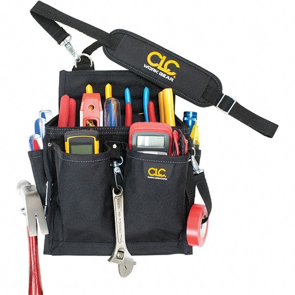 CLC 5508 Tool Pouch: 20 Pockets, Polyester, Black 