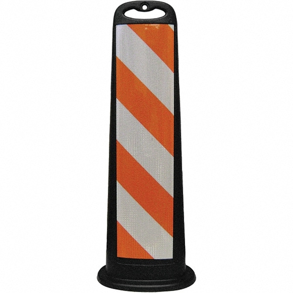 PRO-SAFE 03-760BLK-HI Traffic Barrels, Delineators & Posts; Type: Vertical Panel ; Material: Polyethylene ; Reflective: Yes ; Base Needed: Yes ; Height (Inch): 40 ; Height (Decimal Inch): 40.0000 Image