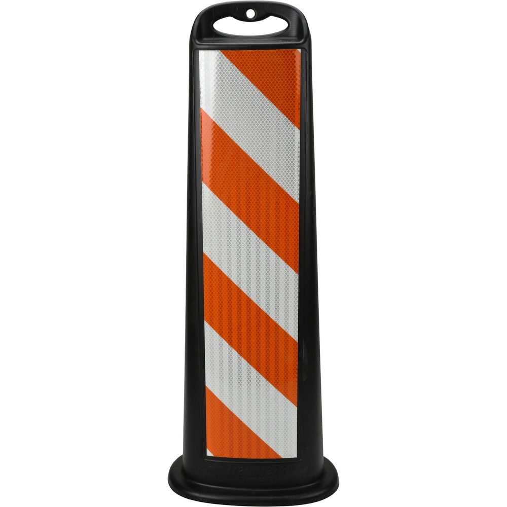 Traffic Barrels, Delineators & Posts; Type: Vertical Panel ; Reflective: Yes ; Base Needed: Yes ; Height (Decimal Inch): 40.0000 ; Color: Black ; Compliance: Meets MUTCD Standards