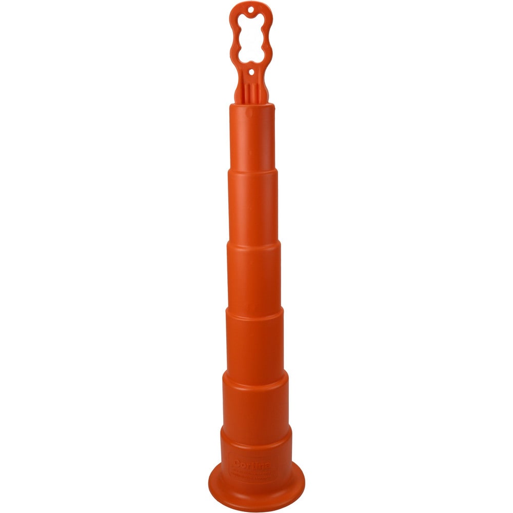 Traffic Barrels, Delineators & Posts; Material: Polyethylene ; Reflective Bands: Yes ; Reflective: Yes ; Overall Height: 42.0in; 42in ; Overall Width: 24in; 24.0in ; Color: Orange