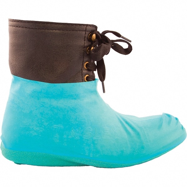 TINGLEY 6336.2X Shoe Cover: Water-Resistant, Latex, Blue 