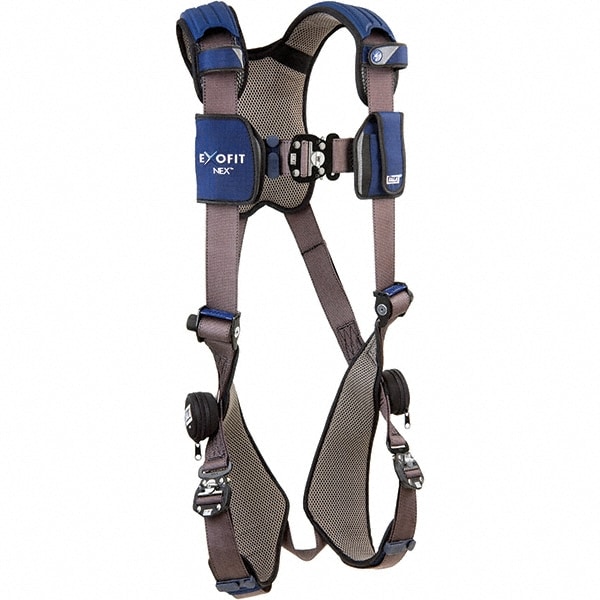 Fall Protection Harnesses: 310 Lb, Vest Style, Size One Size Fits All, Polyester