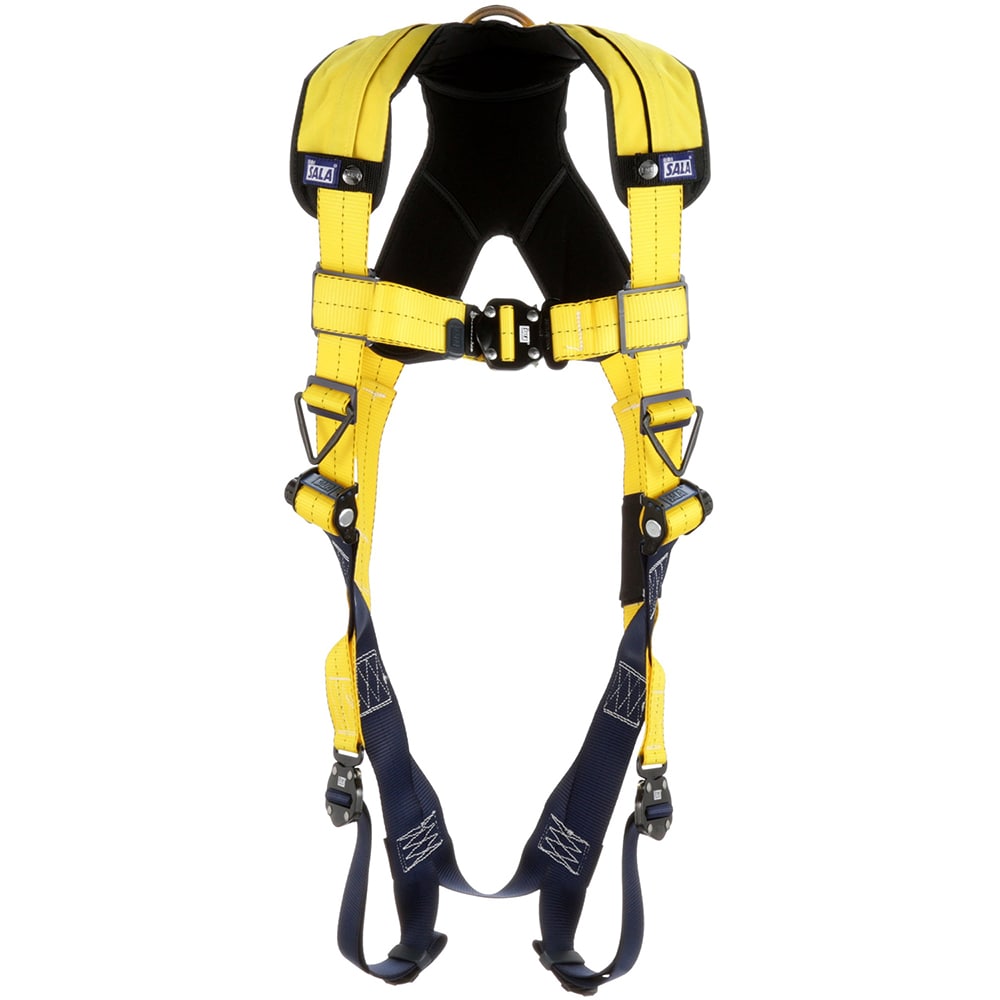 Harnesses; Type: Full Body Harness ; Size: Universal ; Features: Back D Ring ; Harness Style: Vest ; Leg Strap Buckle Type: Quick-Connect ; Chest Strap Buckle Type: Quick-Connect