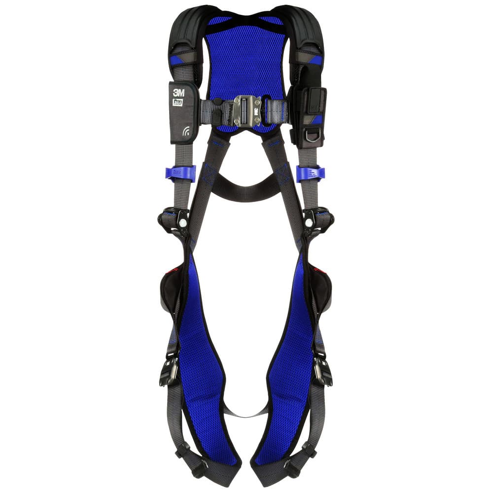 Fall Protection Harnesses: 420 Lb, Vest Style, Size X-Large, For General Purpose, Polyester, Back