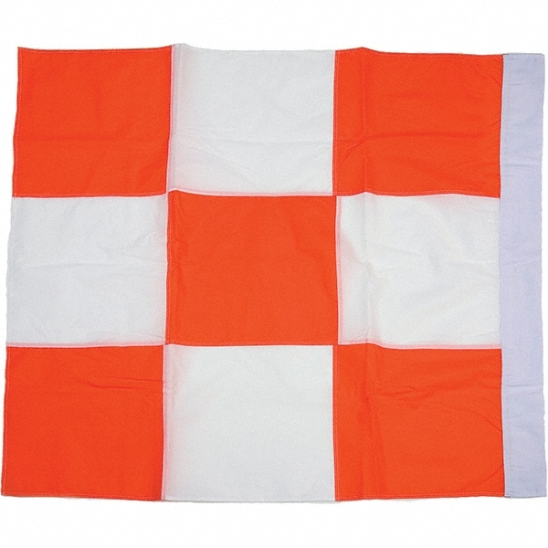 Traffic Flags & Wind Socks; Flag Height (Inch): 36; 36 ; Flag Height: 36 ; Overall Height (Inch): 36 ; Flag Width: 36 ; Overall Height: 36 ; Color: Orange/White