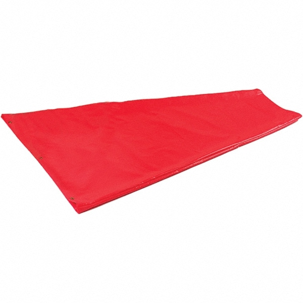 Traffic Flags & Wind Socks; Flag Height (Inch): 96 ; Overall Height (Inch): 96 ; Color: Orange ; Material: Vinyl-Coated Nylon ; Flag Width (Inch): 10 ; Wind Sock Length (Inch): 13