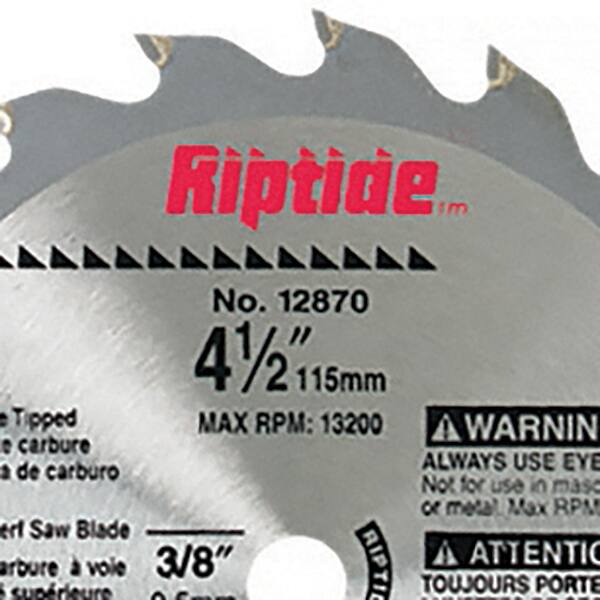 PORTER CABLE 12870 4-1/2" RIPTIDE CIRCULAR SAW BLADE 20 TOOTH CARBIDE TIPPED NEW 