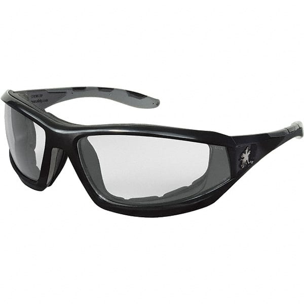 MCR SAFETY RP210DC Safety Glass: Anti-Fog & Scratch-Resistant, Polycarbonate, Clear Lenses, Full-Framed, UV Protection 