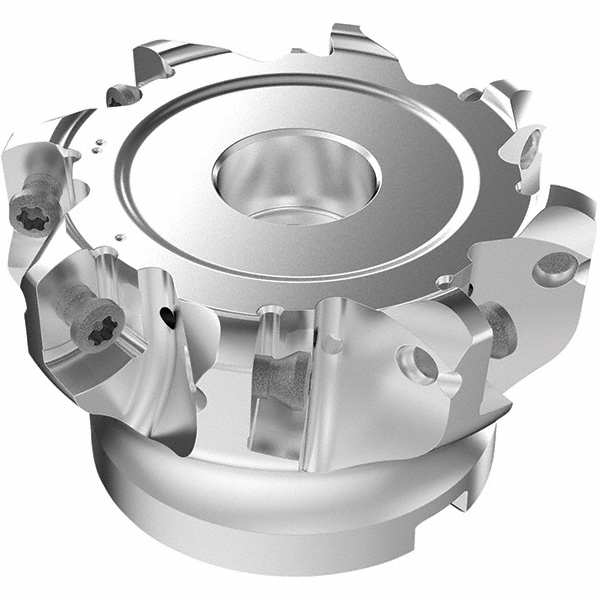 Seco Indexable HighFeed Face Mill 2.488 to 3" Cut Dia, 1" Arbor