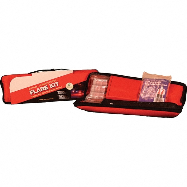 PRO-SAFE 05-07-25G Highway Safety Kits; Includes: (6) 20-min. Fuses And (1) Orange Safety Vest In Polyester Bag Image