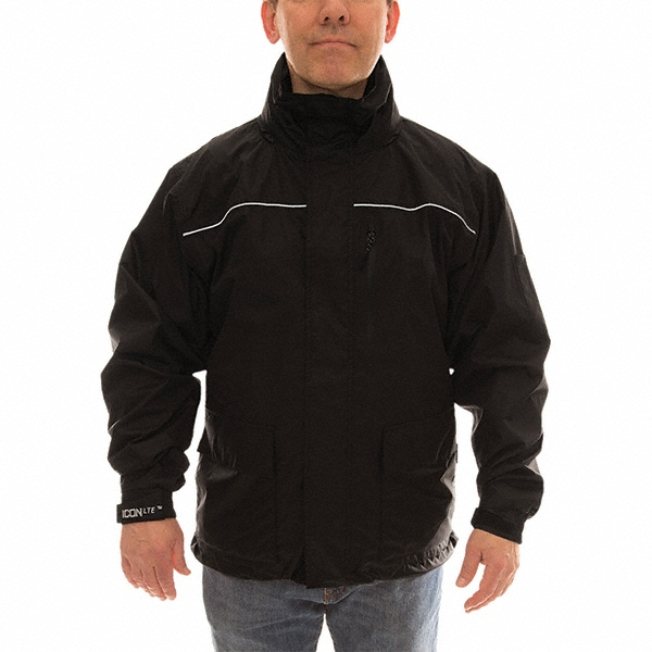 General Purpose Jacket: Size Large, Polyester, Zipper Closure - 7 Pocket