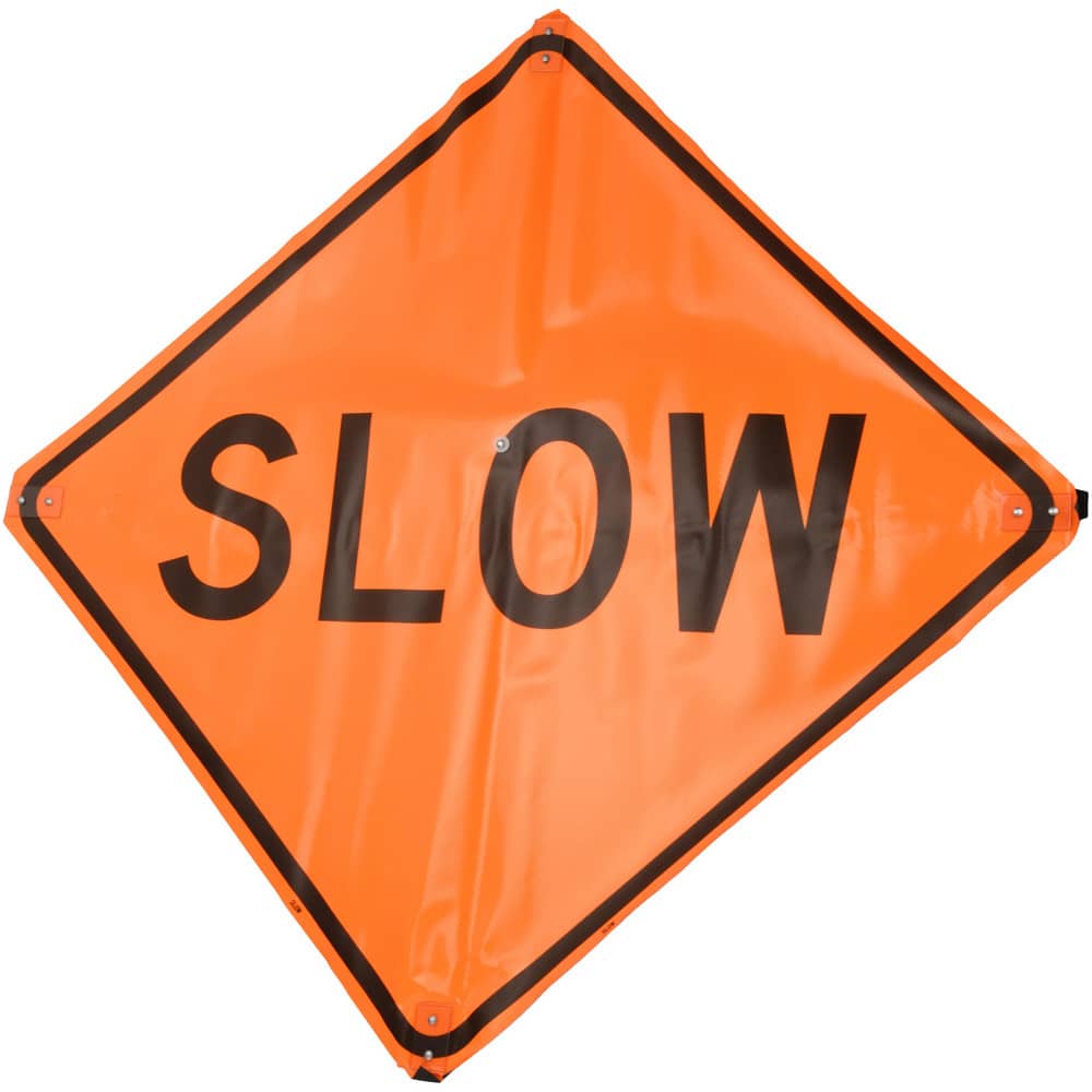 Traffic Control Sign: Triangle, "Slow"