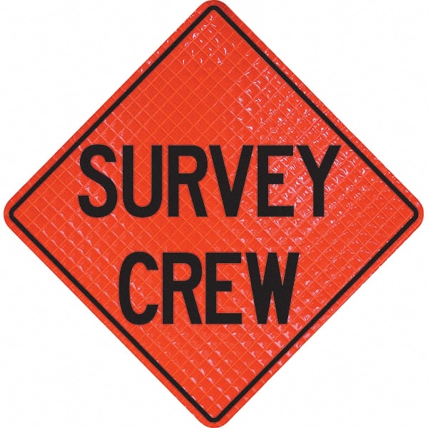 Traffic Control Sign: Triangle, "Survey Crew"