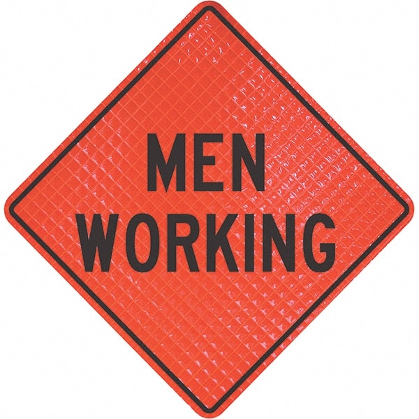 Traffic Control Sign: Triangle, "Men Working"