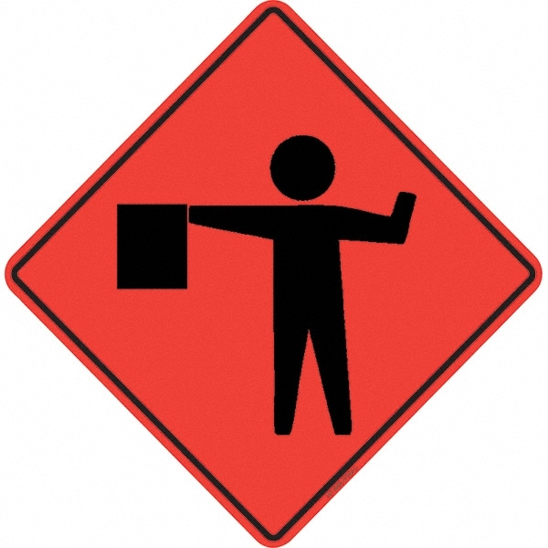 PRO-SAFE 07-800-3704-L Traffic Control Sign: Triangle Image