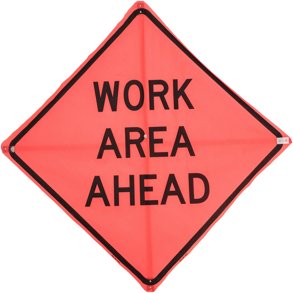 PRO-SAFE - Traffic Control Sign: Triangle, Work Area Ahead | MSC