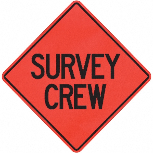 Traffic Control Sign: Triangle, "Survey Crew"