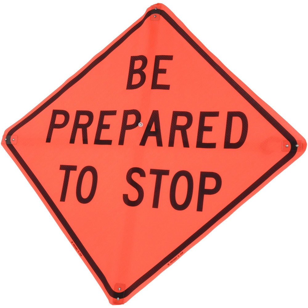 Traffic Control Sign: Triangle, "Be Prepared to Stop"