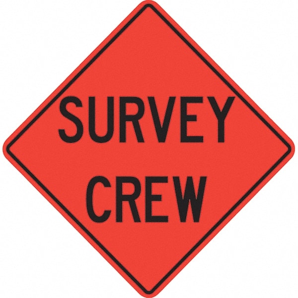 Traffic Control Sign: Triangle, "Survey Crew"