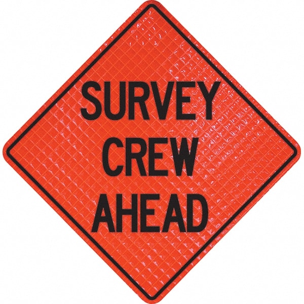 Traffic Control Sign: Triangle, "Survey Crew Ahead"