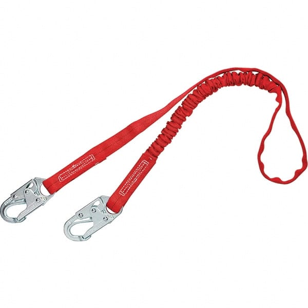 Lanyards & Lifelines; Type: Shock Absorbing Lanyard ; Length (Inch): 72 ; Anchorage End Connection: Snap Hook ; Harness Connection: Steel Snap Hook ; For Arc Flash Work: No ; Material: Polyester Webbing