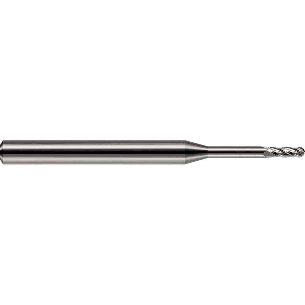 Harvey Tool 76615 Ball End Mill: 0.015" Dia, 0.045" LOC, 2 Flute, Solid Carbide Image