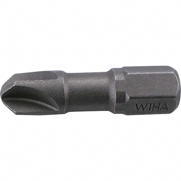 Wiha 71922 Screwdriver Insert Bit: #1 Point, 6.3 mm Drive, 25 mm OAL Image