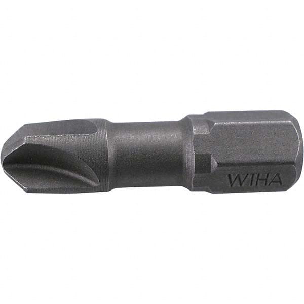 Wiha 71909 Screwdriver Insert Bit: #5 Point, 6.3 mm Drive, 25 mm OAL 