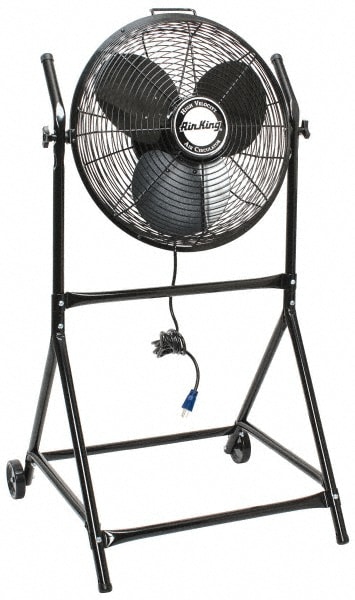 Industrial Circulation Fan: 18" Dia, 3,400 CFM