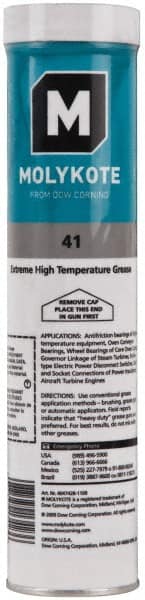 High Temperature Grease: 14.1 oz Cartridge, Lithium & Phenylmethyl Silicone