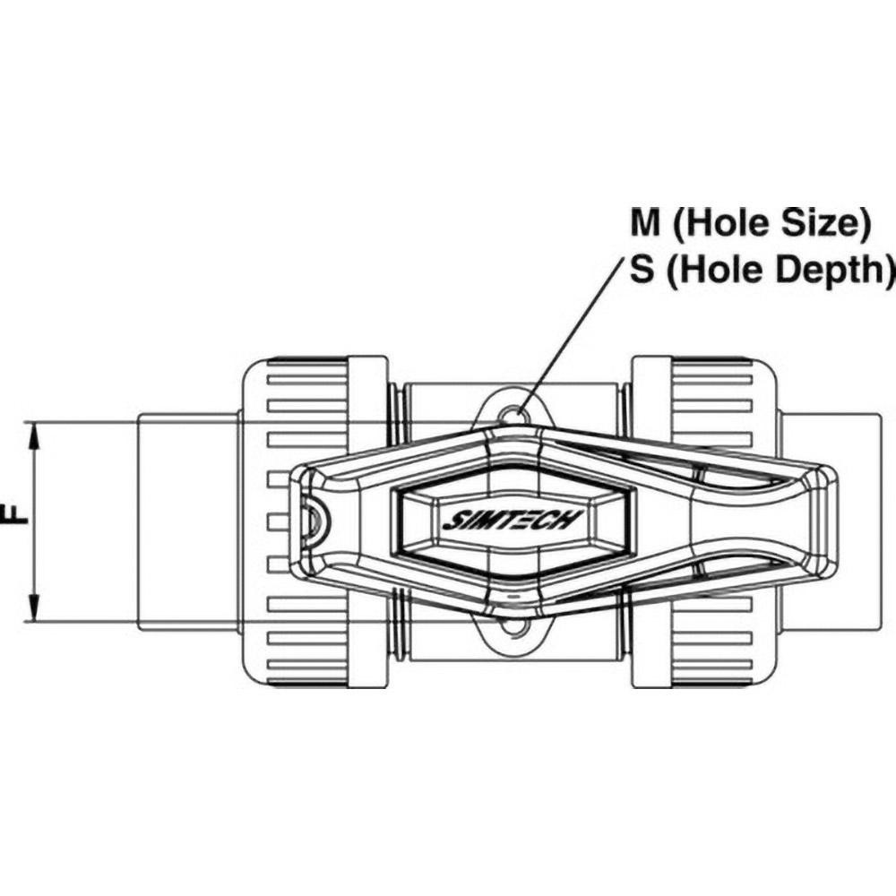 Simtech - True Union Manual Ball Valve: 2" Pipe, Full Port | MSC Direct