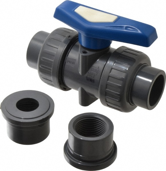 True Union Manual Ball Valve: 1" Pipe, Full Port