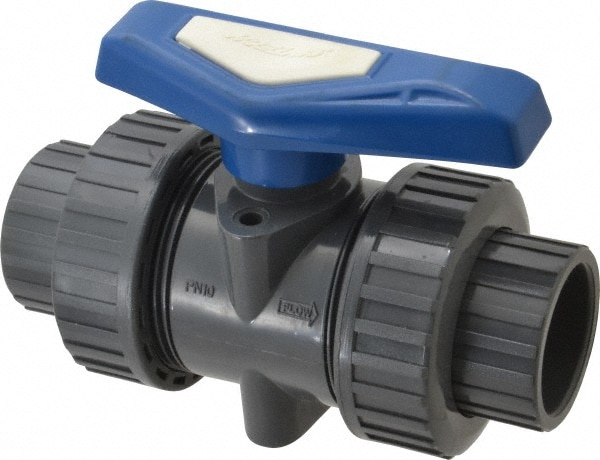 True Union Manual Ball Valve: 1-1/4" Pipe, Full Port