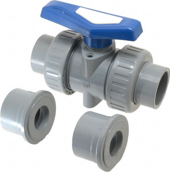 Simtech TBB 301 1 012 True Union Manual Ball Valve: 1-1/4" Pipe, Full Port 