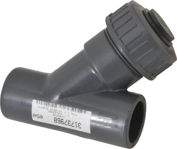 Simtech WSV 101 2 010 1" Pipe, Socket Ends, PVC Y-Strainer 