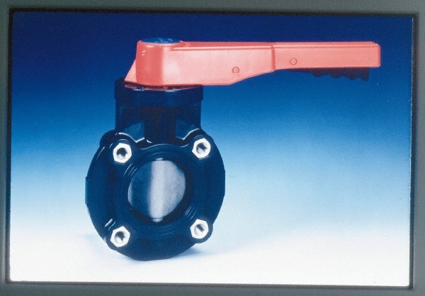 Simtech BFP 111 6 025 Manual Wafer Butterfly Valve: 2-1/2" Pipe, Lever Handle Image