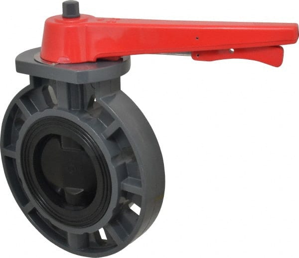 Simtech BFP 111 6 040 Manual Wafer Butterfly Valve: 4" Pipe, Lever Handle 