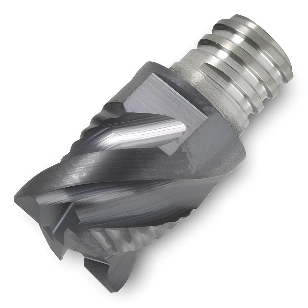 Corner Radius & Corner Chamfer End Mill Heads; Chamfer Width (Decimal Inch): 0.062 ; Chamfer Angle: 45.000 ; Number Of Flutes: 4 ; Coating/Finish: TiAlN ; End Mill Material: Carbide ; Overall Length (Decimal Inch): 1.4500