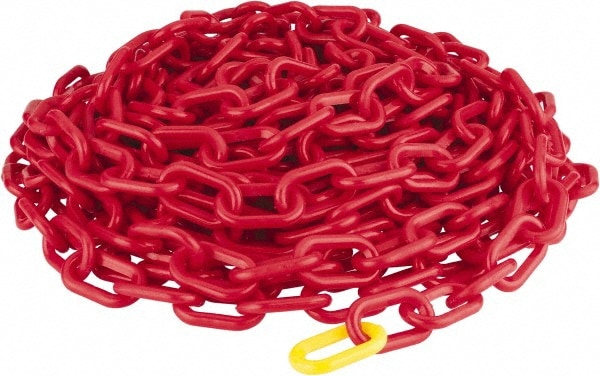 PRO-SAFE CH-RED-50B-HD Heavy-Duty Chain: Plastic, Red, 50 Long, 2" Wide Image