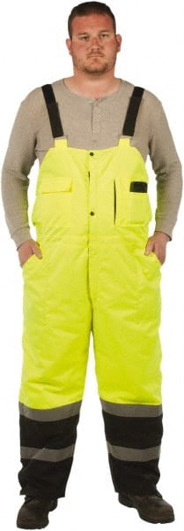 Utility Pro Wear UHV500-XXL-Y Bib Overalls: Size 2X-Large, Polyester 