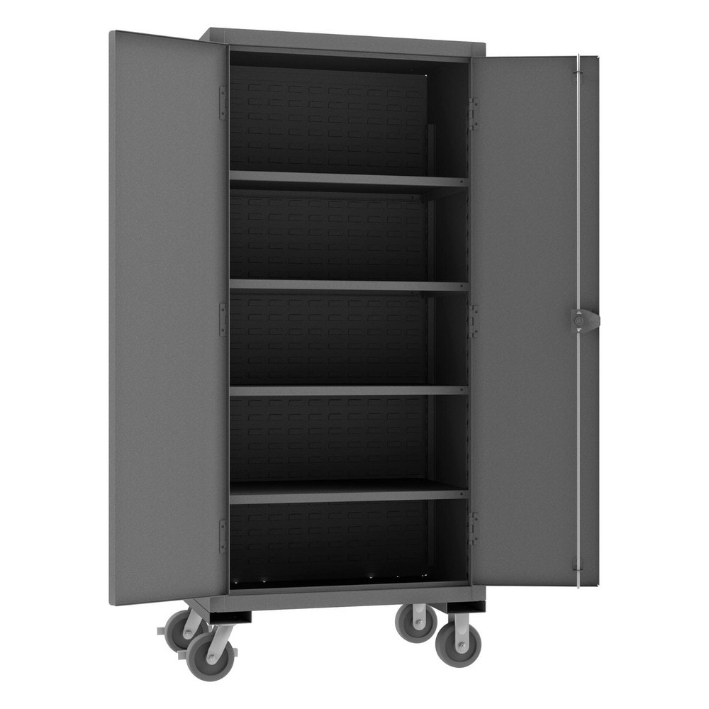 Durham HDCM36-4S-95 Mobile Steel Storage Cabinet: 36" Wide, 24" Deep, 80" High Image