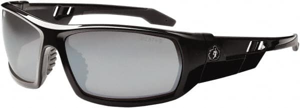 Safety Glass: Uncoated, Silver Lenses, Full-Framed, UV Protection