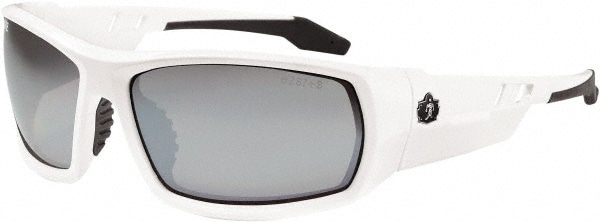 Ergodyne 50242 Safety Glass: Uncoated, Silver Lenses, Full-Framed, UV Protection Image